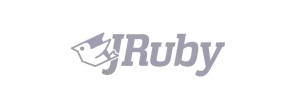 foss jruby logo grey