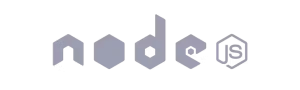 foss node.js logo grey
