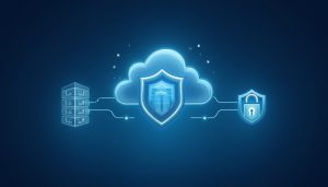 cloud security and data protection overview illustration